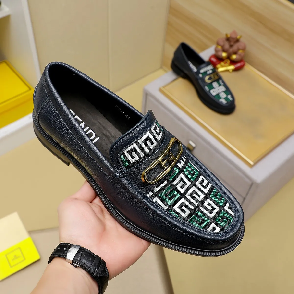 Men's shoes💰460 🕷🕷【FENDI】The latest men's formal leather shoes🇨🇳Classic series not to be missed💯The first layer is made of imported first-layer cowhide☘Original quality, the leather is smooth and delicate🎋The version is awesome, the perfect streamlined outline🍇🐮Leather lining, color, size 38-45...